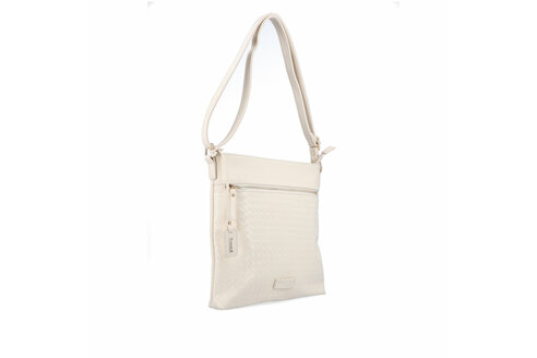 Dámska kabelka crossbody Remonte Q0621-60 biela káva