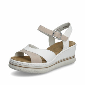Dámske sandále Rieker 67702-80 biele